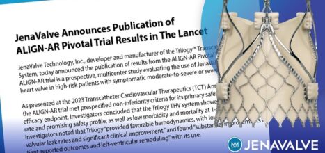 JenaValve Announces Publication of ALIGN-AR Pivotal Trial Results in The Lancet