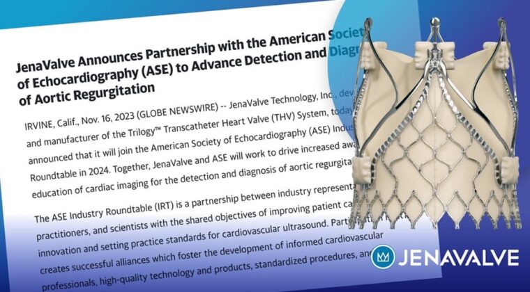 JenaValve Announces Partnership with the ASE to Advance Detection and Diagnosis of AR