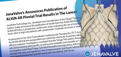 JenaValve’s Announces Publication of ALIGN-AR Pivotal Trial Results in The Lancet