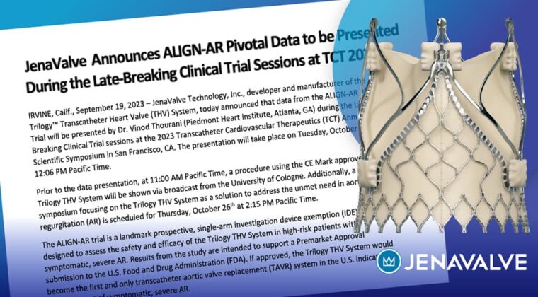 ALIGN-AR Trial Data to be Presented as Late-Breaker at TCT 2023